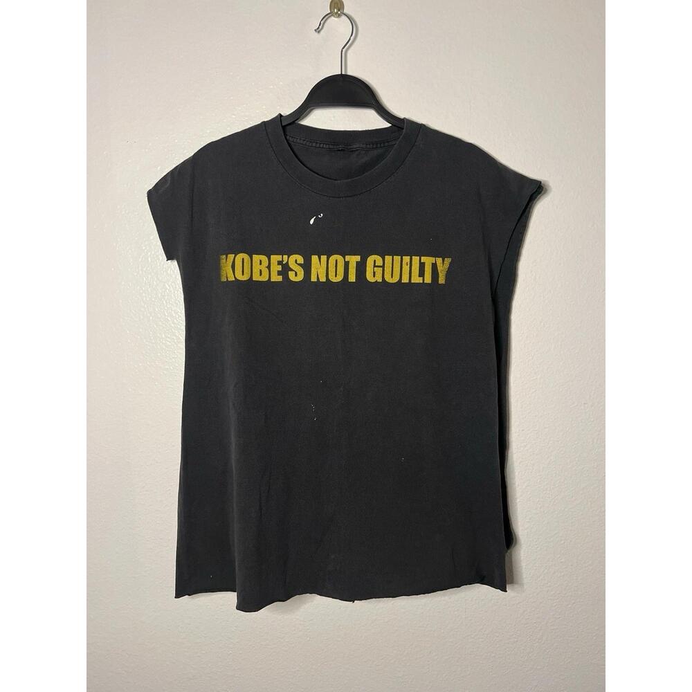 Kobe Bryant Kobes Not Guilty Shirt Lakers M L 90S Chopped
